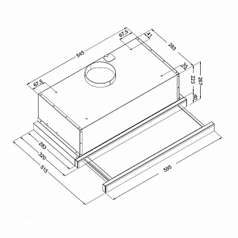 картинка Кухонная вытяжка Korting KHP 6975 GN 