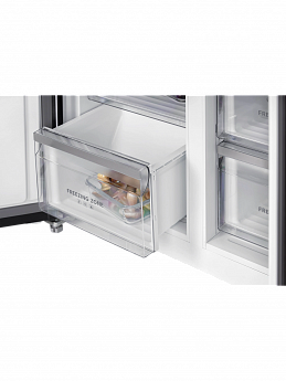 картинка Полувстраиваемый холодильник Hiberg RFQ-600DX NFYM INVERTER бежевый 