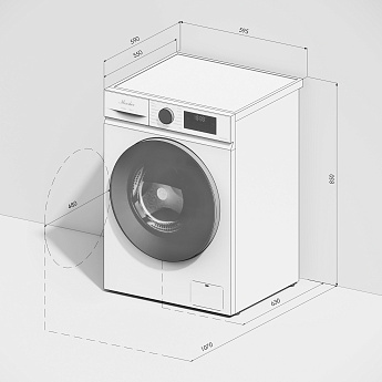 картинка Стиральная машина Monsher MWM 510 Blanc 