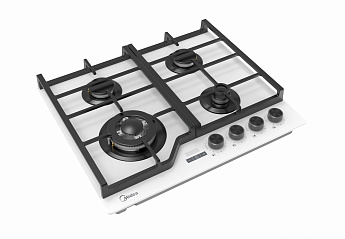 картинка Газовая варочная панель Midea MG697TTGW белая  картинка Газовая варочная панель Midea MG697TTGW белая