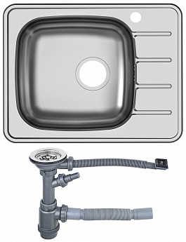 картинка Мойка для кухни Ukinox GRM600.480 -GT6K 2L & S701 нержавеющая сталь 