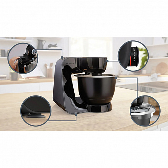 картинка Кухонный комбайн Bosch MUM59N26CB черный 