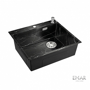 картинка Кухонная мойка Emar EMB-560(TOP) Black Elegant 