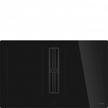 картинка Варочная панель с вытяжкой Smeg HOBD482D2 черный 