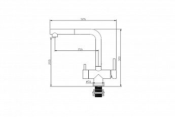 картинка Смеситель Emar QUARTZ ЕСВ 7017 