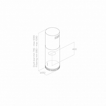 картинка Кухонная вытяжка Elica ZENITH II IX/A/33 