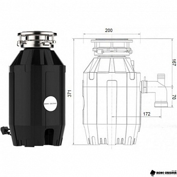 картинка Измельчитель пищевых отходов Bone Crusher 910 