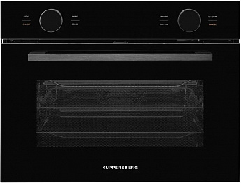 картинка Электрический духовой шкаф с функцией СВЧ Kuppersberg KMW 612 Black 