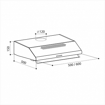 картинка Кухонная вытяжка Lex SIMPLE 2M 600 INOX 