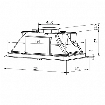 картинка Кухонная вытяжка Evelux Amanda 60 B 