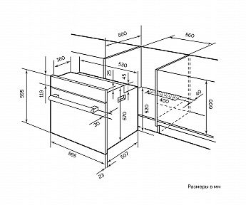 картинка |Discount| Электрический духовой шкаф Lex EDS 101 GR 