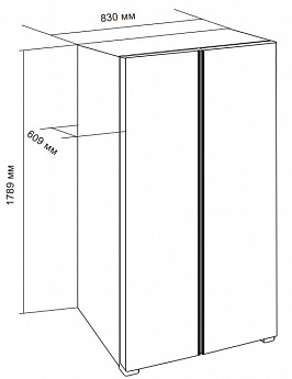 картинка Отдельностоящий холодильник Lex LSB520STGID 