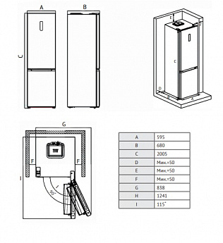 картинка Отдельностоящий холодильник Kuppersberg RFCN 2014 SL нержавеющая сталь 