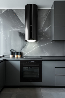 картинка Кухонная вытяжка Weissgauff Sun BLDC BL черная 