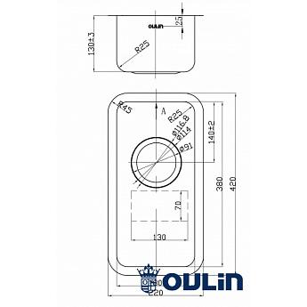 картинка Мойка для кухни Oulin OL-0361ROUND 