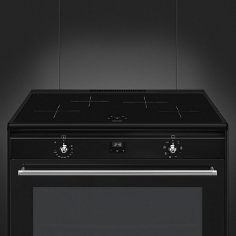 картинка Кухонная плита Smeg CX91IMBL черный 