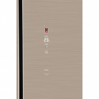 картинка Полувстраиваемый холодильник Hiberg RFQ-600DX NFGY inverter бежевый 