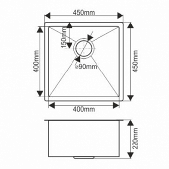 картинка Мойка для кухни Melana D4545HG PROFLINE золото 