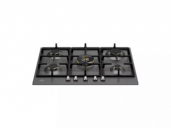картинка Газовая варочная панель Bertazzoni P755CHERNE чёрный 