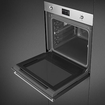картинка Электрический духовой шкаф с функцией пара Smeg SOP6302S2PX  