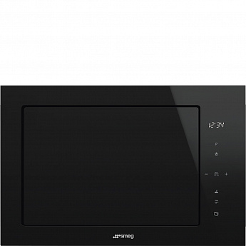 картинка Микроволновая печь Smeg FMI625CN черное стекло 