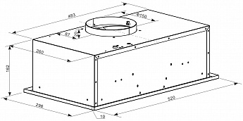 картинка Кухонная вытяжка Weissgauff Box 600 PB IX 