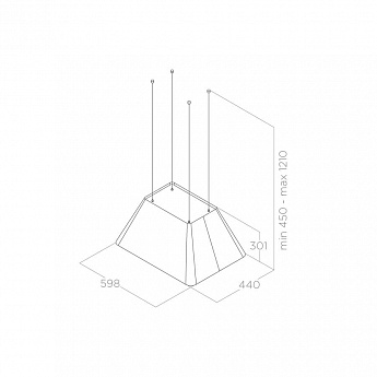 картинка Кухонная вытяжка Elica IKONA LIGHT WH/F/60 
