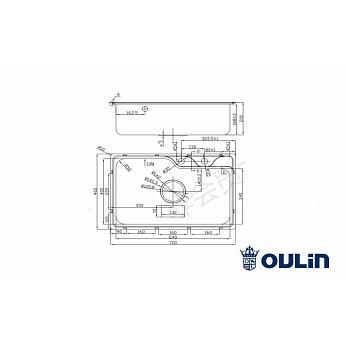 картинка Мойка для кухни Oulin OL-CS210S 