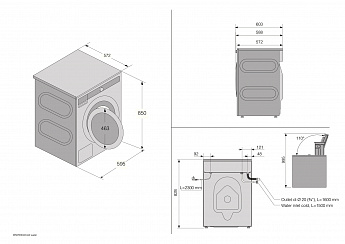 картинка Стиральная машина с паром Asko W3096CW белый  картинка Стиральная машина с паром Asko W3096CW белый