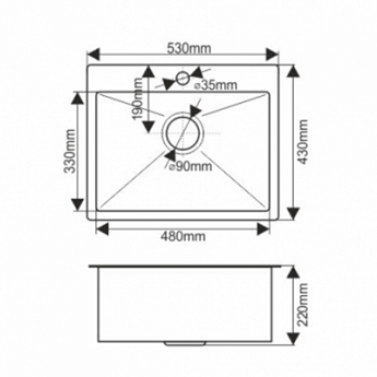 картинка Мойка для кухни Melana D5343HG PROFLINE золото 