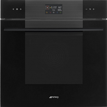 картинка Электрический духовой шкаф с СВЧ Smeg SO6102M2B3 
