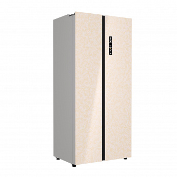 картинка Отдельностоящий холодильник Lex LSB525BGID мраморно-бежевый 