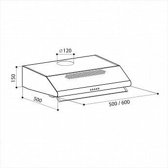 картинка Кухонная вытяжка Lex SIMPLE 2M 600 INOX 
