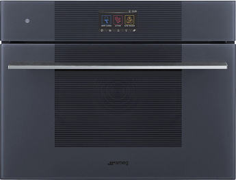 картинка Электрический духовой шкаф  с функцией СВЧ и пароварки Smeg SO4104APG 