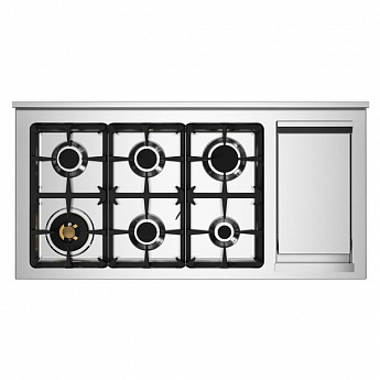 картинка Комбинированная кухонная плита Bertazzoni PRO126G2ENET чёрная 