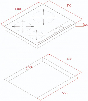 картинка Электрическая варочная панель Teka TBC 63632 TTC Black 