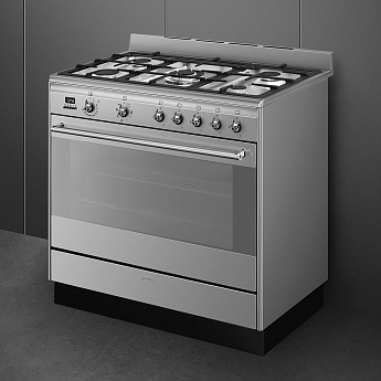 картинка Комбинированная кухонная плита Smeg SUK91MFX9 