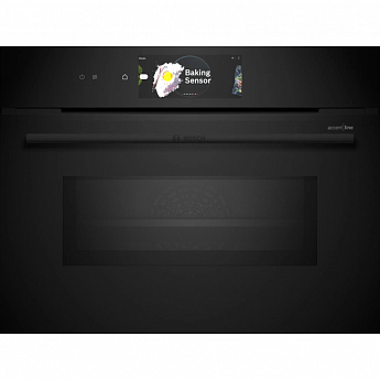 картинка Электрический духовой шкаф с функцией СВЧ Bosch CMG978NB1 черный 