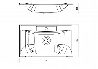 картинка Раковина Florentina Прима 750 