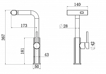 картинка Смеситель LONGRAN Techno LM2186, Black 