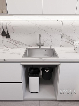 картинка Кухонная мойка Emar EMB-560(TOP) PVD Nano Satin 