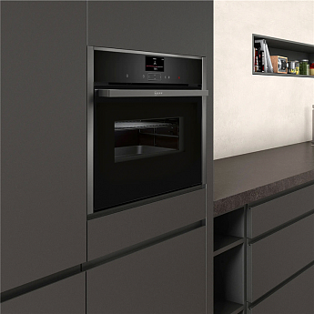 картинка Электрический духовой шкаф с функцией СВЧ Neff C17MS22G0 GraphiteGrey 