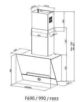 картинка Кухонная вытяжка Kuppersberg F 693 W 