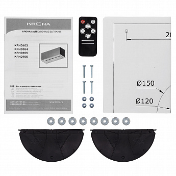 картинка Кухонная вытяжка Krona ARVEN 900 BLACK S 