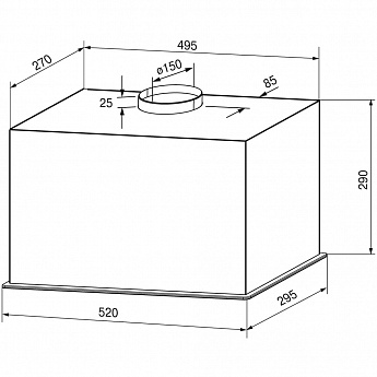 картинка Кухонная вытяжка Krona VENUS 600 BLACK S  картинка Кухонная вытяжка Krona VENUS 600 BLACK S
