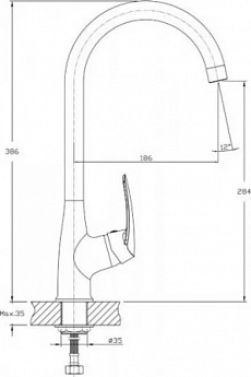 картинка Смеситель Granfest-Quarz GF-Z-3424 