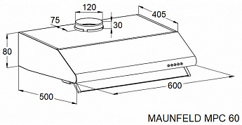 картинка Кухонная вытяжка Maunfeld MPC 60 