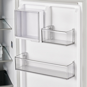 картинка Полувстраиваемый холодильник Maunfeld MFF190NFDPW белый 