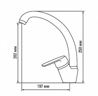 картинка Смеситель Gerdamix SKS2 белый  