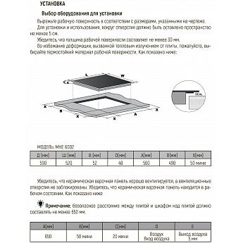 картинка Электрическая варочная панель Monsher MHE 6002 